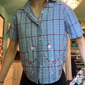 Vintage plaid button down